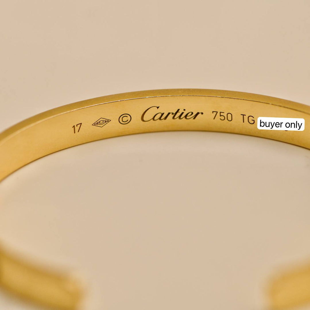 Second Hand Cartier Love 18K Yellow Gold Cuff 