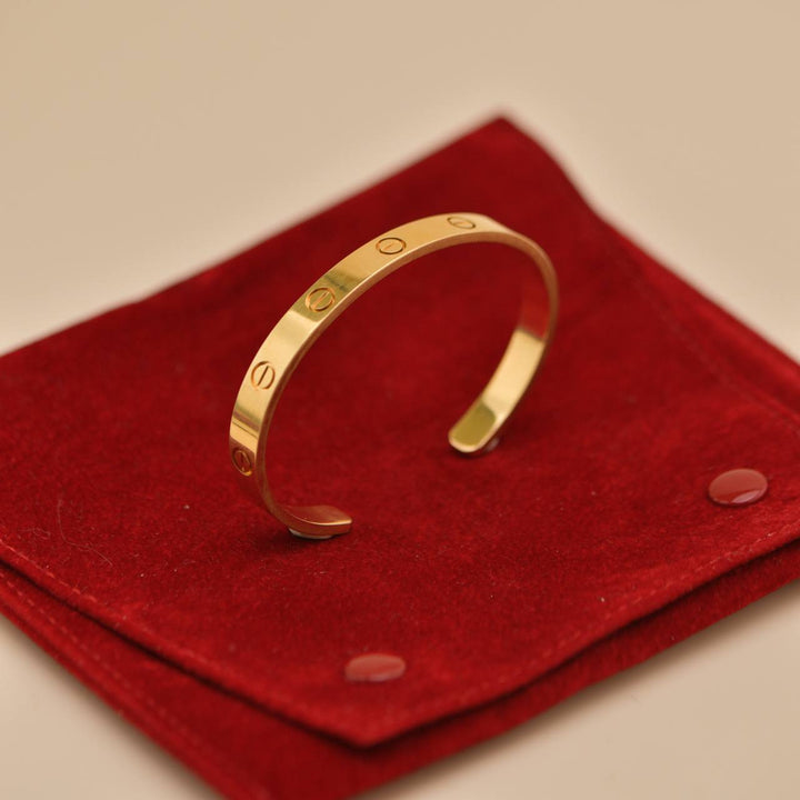 Preloved Cartier Cuff Love 18K Yellow Gold  