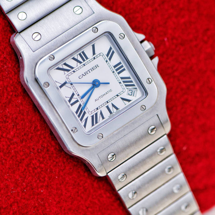 Preloved Cartier Santos Galbee Stainless Steel Wristwatch