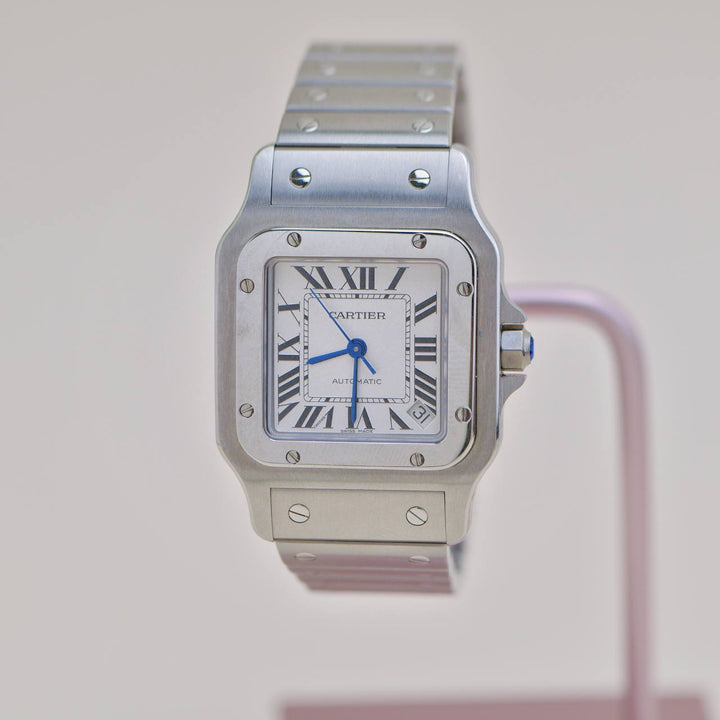 Second Hand Cartier Santos Galbee Stainless Steel Wristwatch