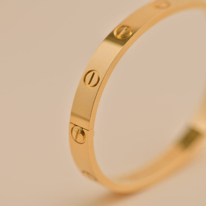Preowned Cartier Love 18K Yellow Gold Bracelet 