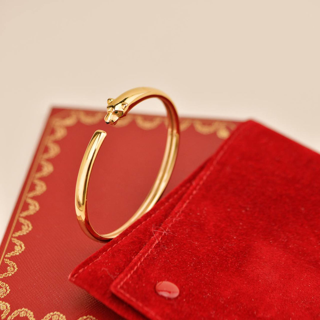 Second Hand Cartier Panthère de Cartier 18K Rose Gold Bracelet Small Model Size 16