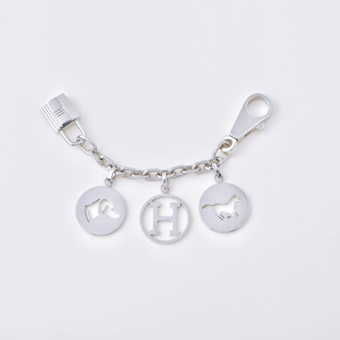 Preloved Hermès Breloque Olga Silver Bag Charm