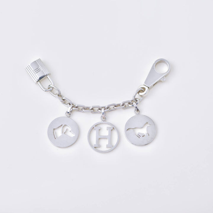 Preloved Hermès Breloque Olga Silver Bag Charm
