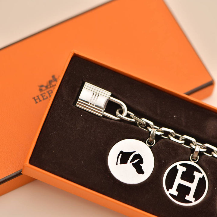 Used Hermès Breloque Olga Silver Bag Charm Amulette