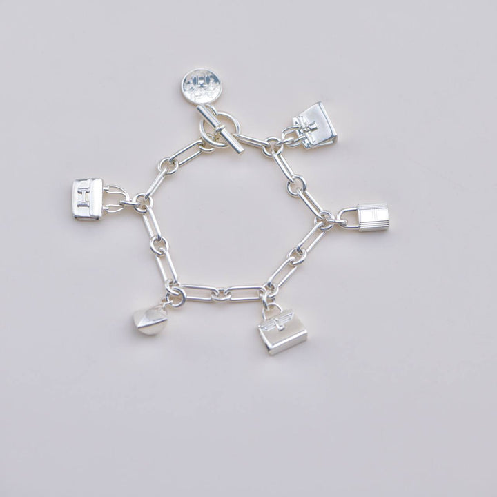 Second Hand Hermès 925 Sterling Silver Amulettes Bracelet