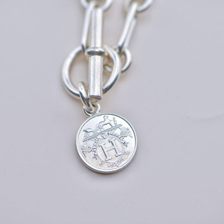 Used Hermès 925 Sterling Silver Amulettes Bracelet