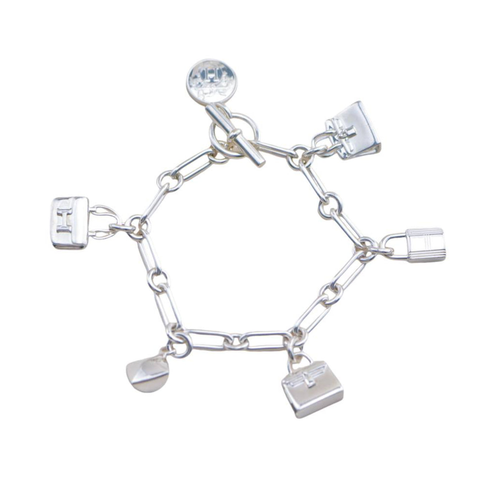 Preloved Hermès 925 Sterling Silver Amulettes Bracelet