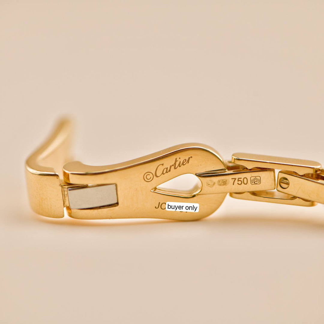 Second Hand Cartier Agrafe 18K Yellow Gold Bracelet