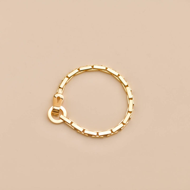 Preowned Cartier Agrafe 18K Yellow Gold Bracelet