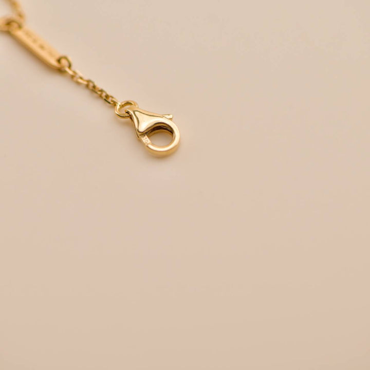 Preowned Van Cleef Vintage Alhambra Malachite Diamond 2013 Holiday Pendant Necklace