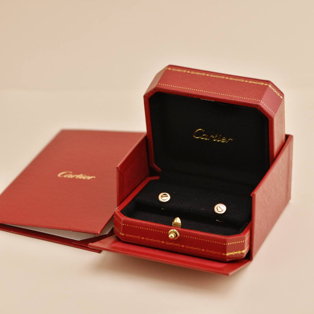 Preowned Cartier Love 18K Rose Gold Earrings