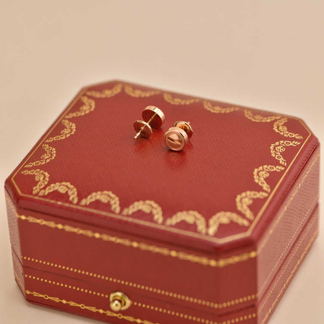 Used Cartier Love 18K Rose Gold Earrings