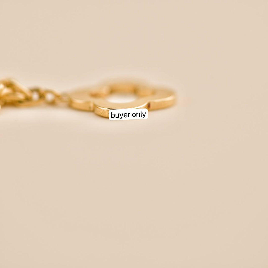 Used Van Cleef Byzantine Alhambra 18K Yellow Gold Bracelet