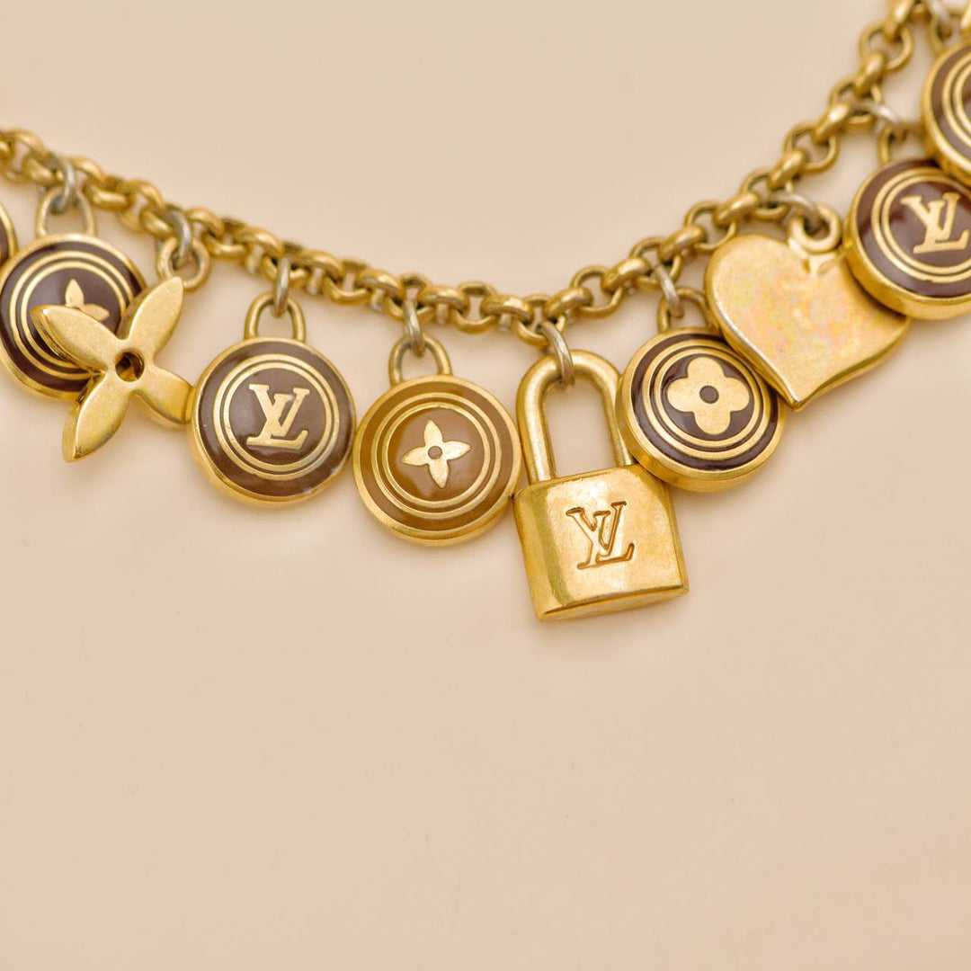 Second Hand Louis Vuitton Porte-Clés Chaine Pastilles Key Holder