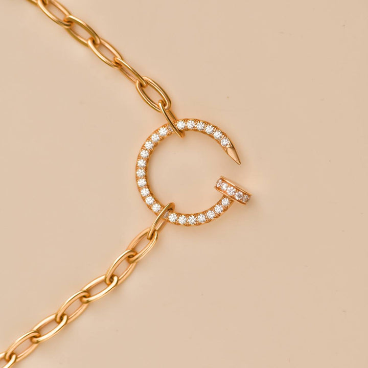 Second Hand Cartier Juste un Clou Diamond 18k Gold Pendant Necklace