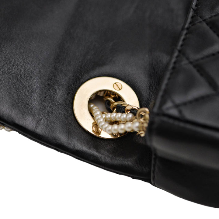 Second Hand Chanel Westminster Faux Pearl Chain Leather Handbag
