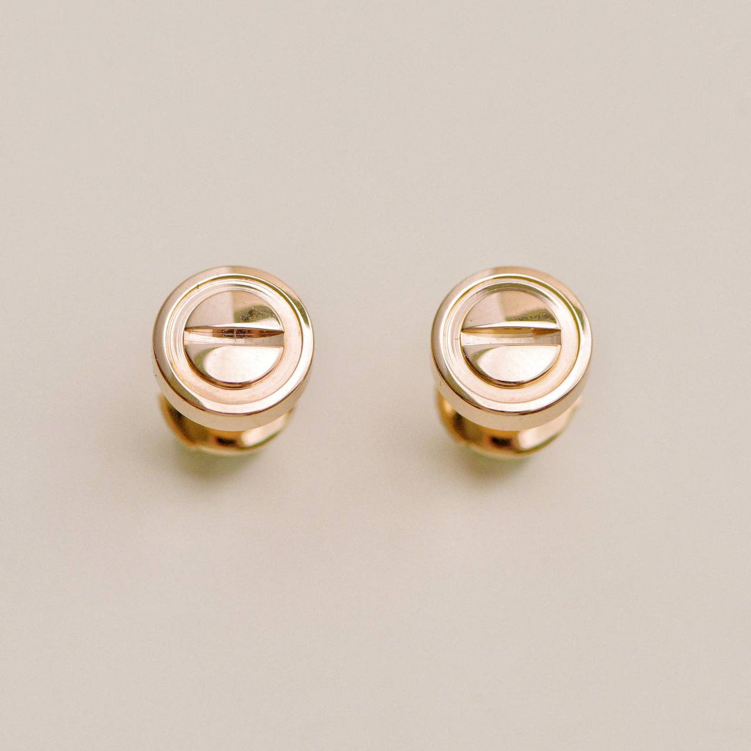 Cartier Love 18K Rose Gold Stud Earrings