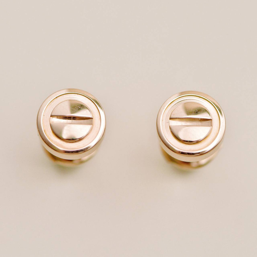 Cartier Love 18K Rose Gold Stud Earrings