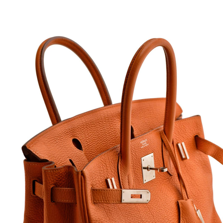 Preloved Hermès Birkin 30 Orange Togo Leather Handbag