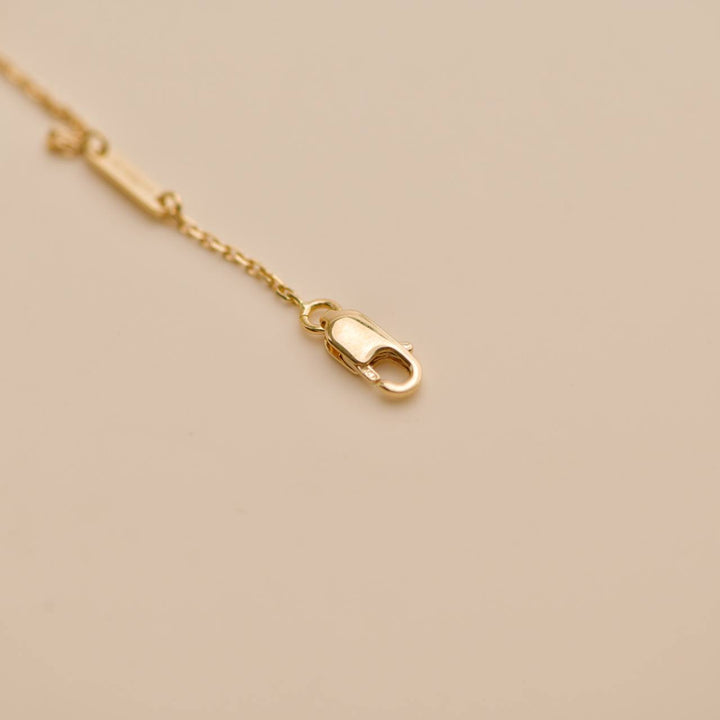 Preloved VCA Sweet Alhambra Heart Mother of Pearl 18K Yellow Gold Pendant Necklace