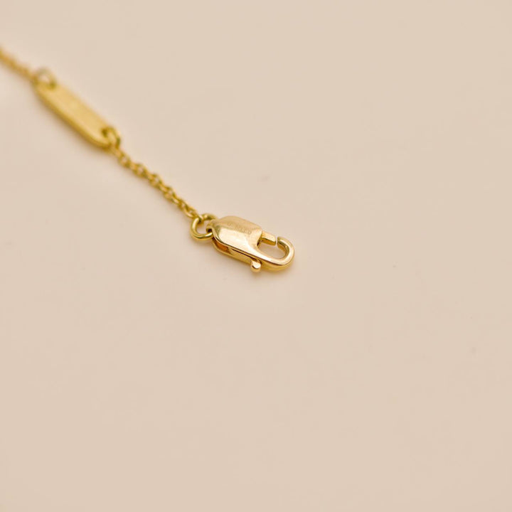 Preloved VCA Fleurette Diamond 18K Yellow Gold Necklace