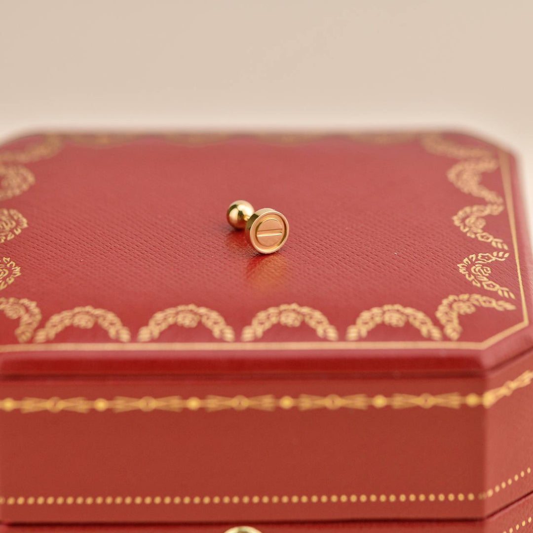 Second Hand Cartier Love 18K Yellow Gold Single Stud Earring