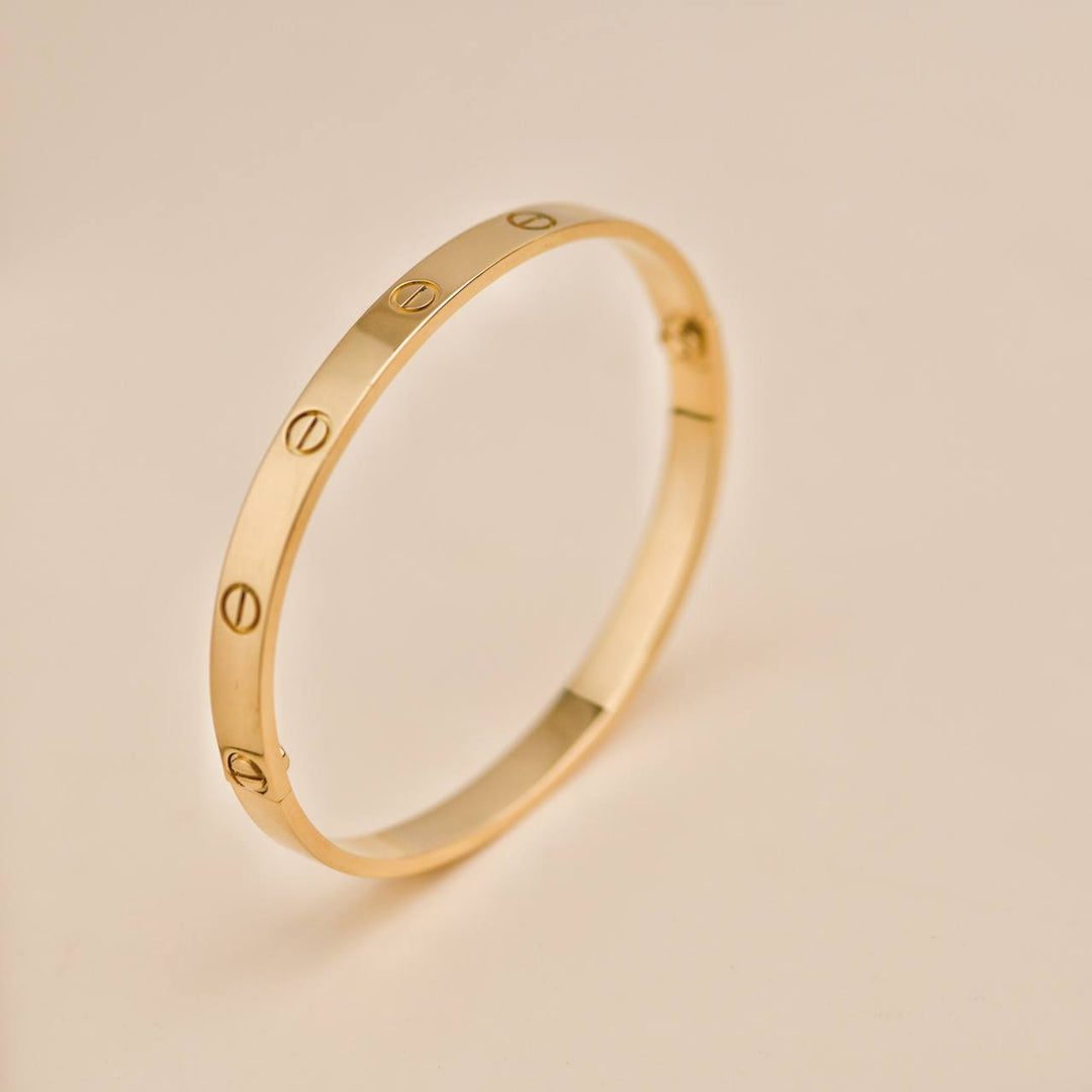 Preloved Cartier Love 18K Yellow Gold Bracelet 