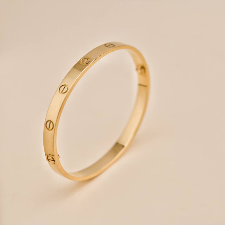 Preloved Cartier Love 18K Yellow Gold Bracelet 