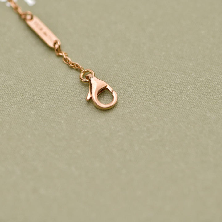 Preloved VCA Carnelian Diamond 18K Rose Gold 2011 Holiday Pendant