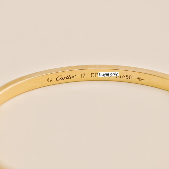 Preowned Cartier Love Bracelet Small Model 18K Yellow Gold Bracelet 