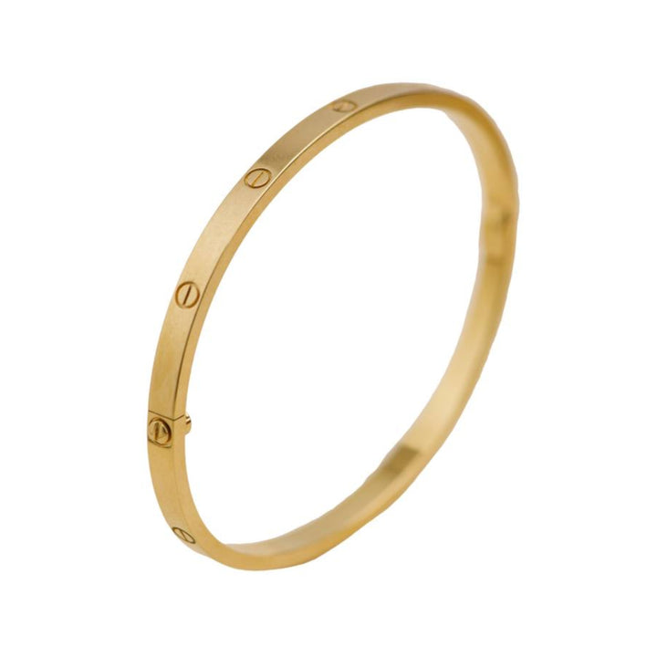 Preloved Cartier Love Bracelet Small Model 18K Yellow Gold Bracelet Size 17