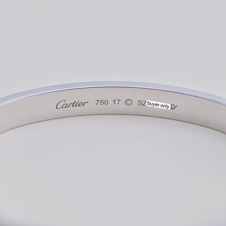 Preowned Cartier Love 18K White Gold Bracelet 