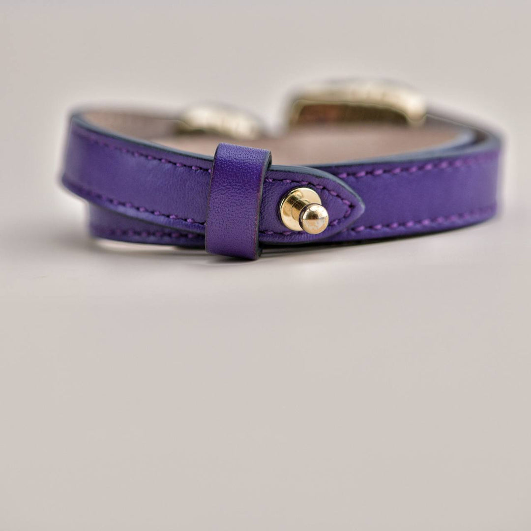 Preloved Bvlgari Serpenti Forever Enamel Leather Bracelet