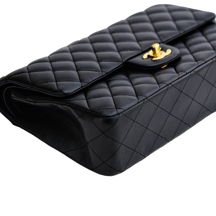 Preowned Chanel Lambskin Quilted Medium Classic Double Flap Bag