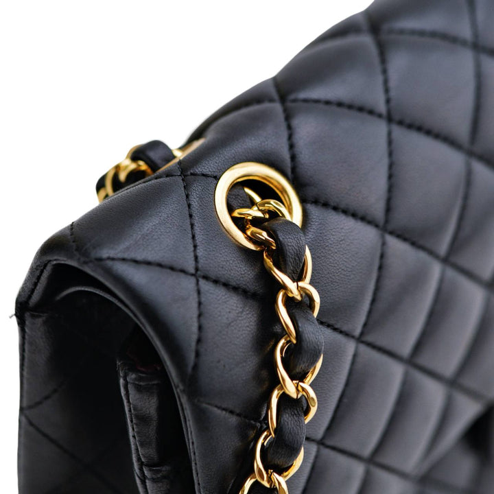 Preowned Chanel Lambskin Quilted Medium Classic Double Flap Handbag
