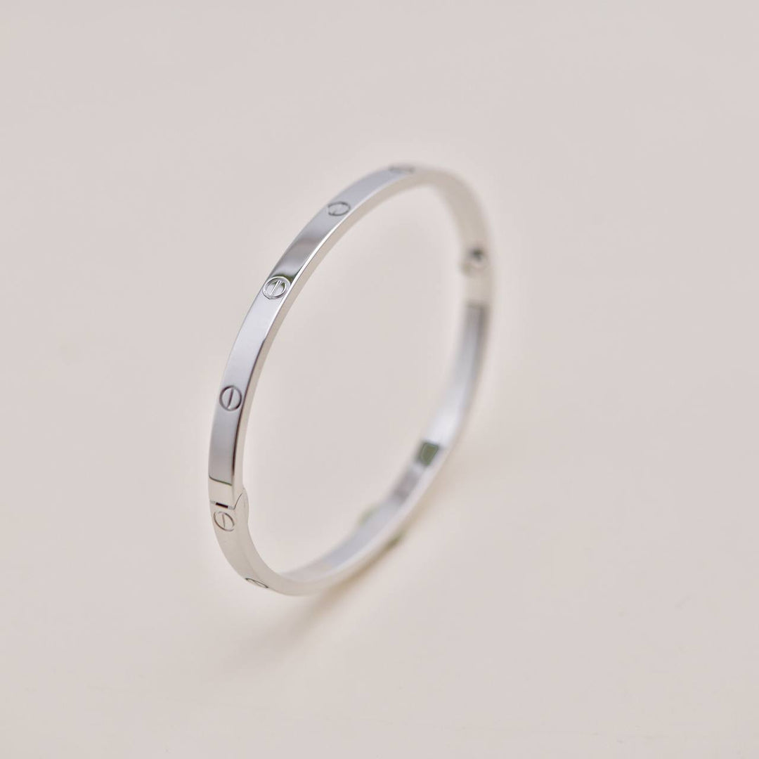 Used Cartier Love 18K White Gold Small Model Bracelet Size 16
