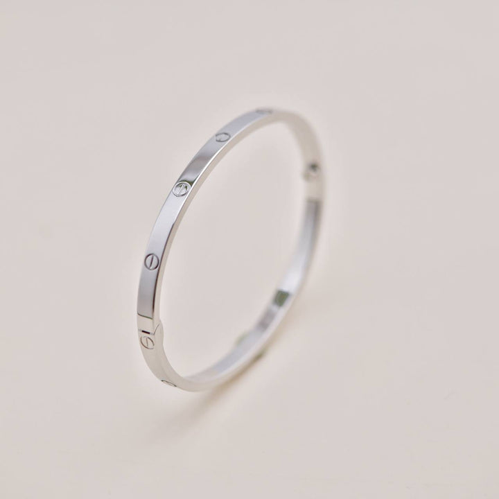Used Cartier Love 18K White Gold Small Model Bracelet Size 16