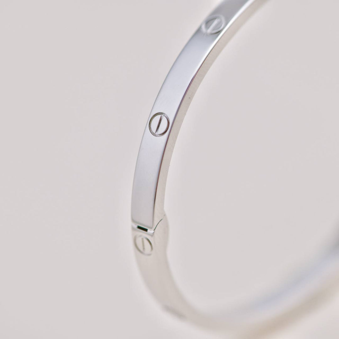 Preloved Cartier Love 18K White Gold Small Model Bracelet