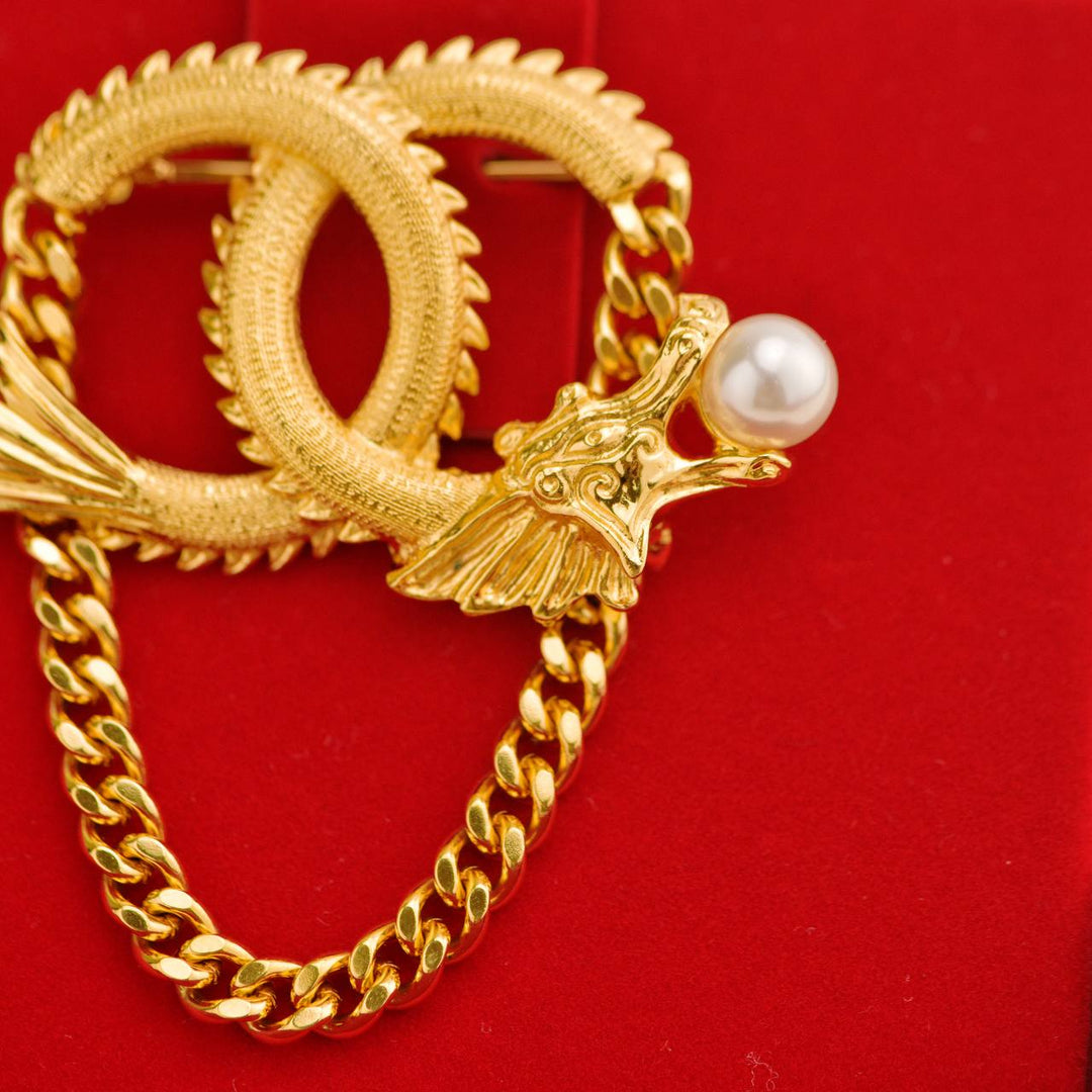 Preloved Chanel Limited-Edition Dragon Year Brooch