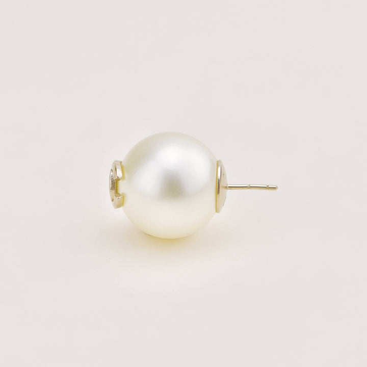 Preloved Chanel CC Faux Pearl Earrings