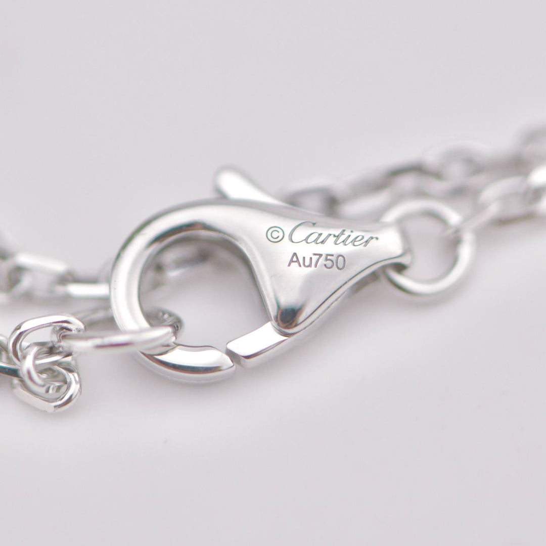 Second Hand Cartier Diamond 18K White Gold Love Pendant Necklace 