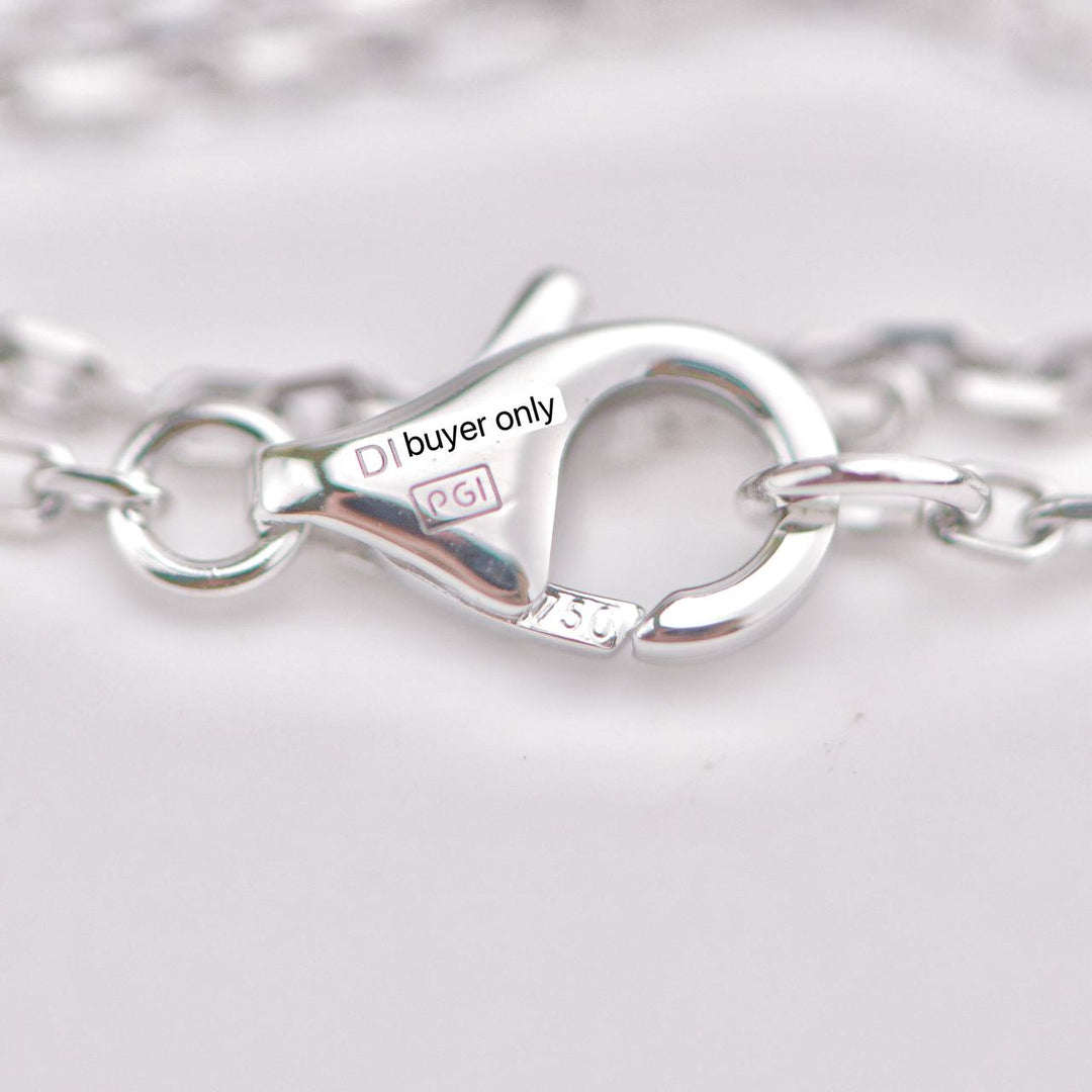 Preowned Cartier Diamond 18K White Gold Love Pendant Necklace 