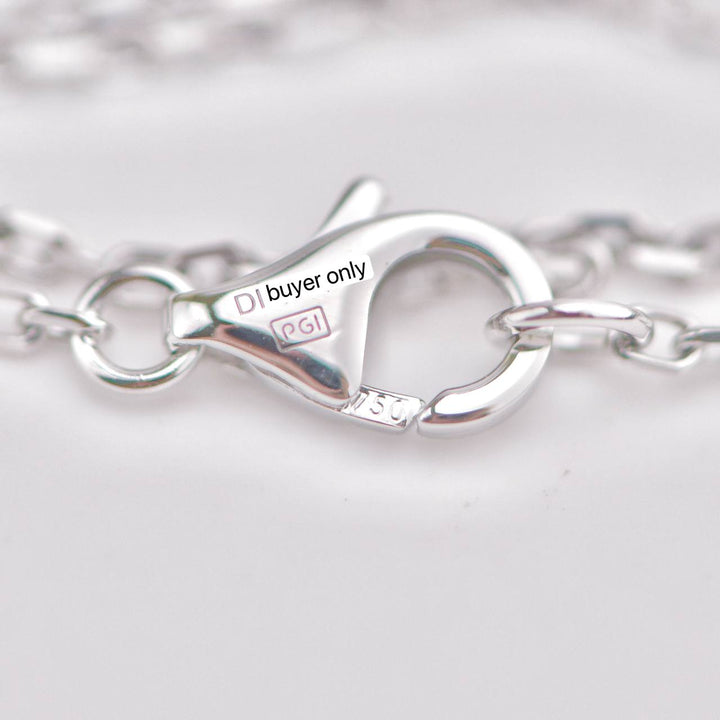 Preowned Cartier Diamond 18K White Gold Love Pendant Necklace 