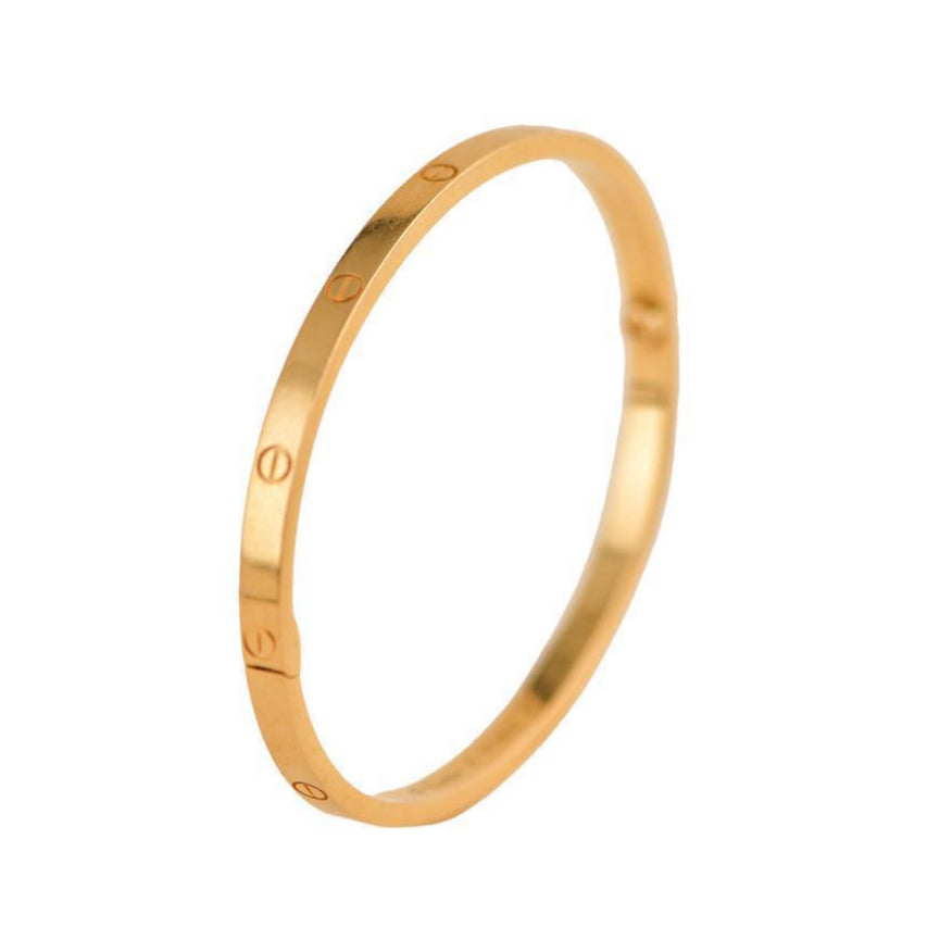 Preloved Cartier 18K Rose Gold Small Model Bracelet Size 17