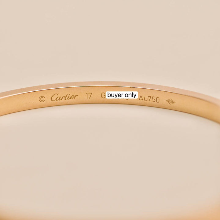 Second Hand Cartier 18K Rose Gold Small Model Bracelet