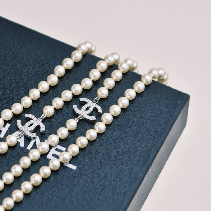 Preowned Chanel CC Collection Faux Pearl Necklace