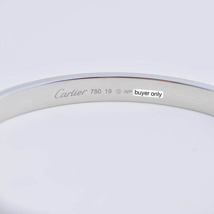 Preowned Cartier Love Bracelet 18K White Gold 