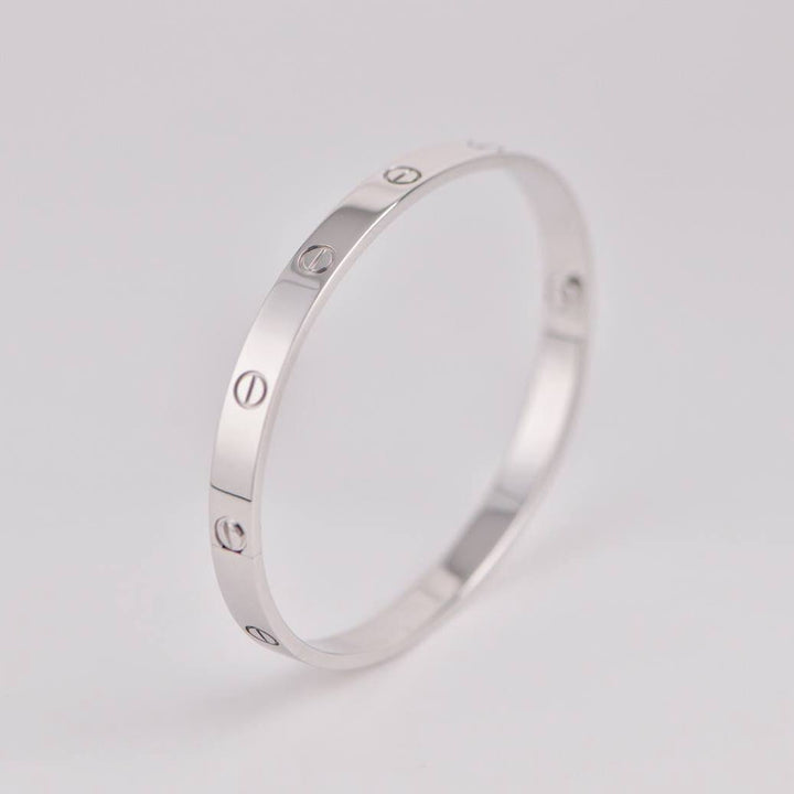 Second Hand Cartier Love Bracelet 18K White Gold Size 19