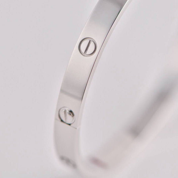 Preloved Cartier Love Bracelet 18K White Gold 